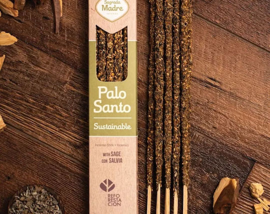 Tămâie Palo Santo Salvie Sagrada Madre Bețișoare 8 Bucăți