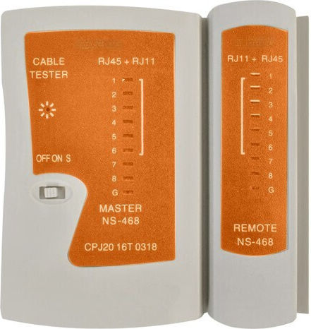 Kit Testare Cabluri Rețea 2 În 1 Zola 145 Piese Compatibil Conectori Cabluri Rețea Telefon RJ45/RJ11 Cutie Depozitare 27 X 15.5 X 6 Cm