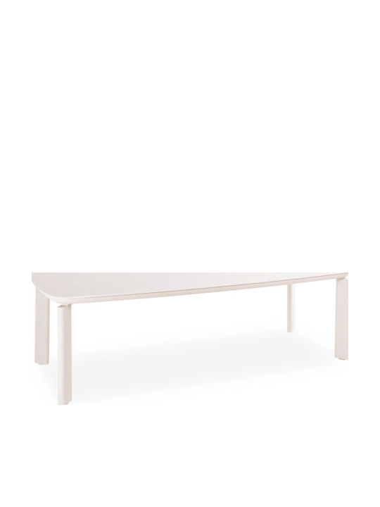Τραπέζι Αλουμινίου Κρεμ 200x100x76εκ.