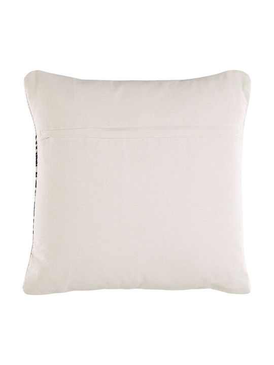 Beliani Sofa-Kissen Schwarz und Weiß 45x45cm