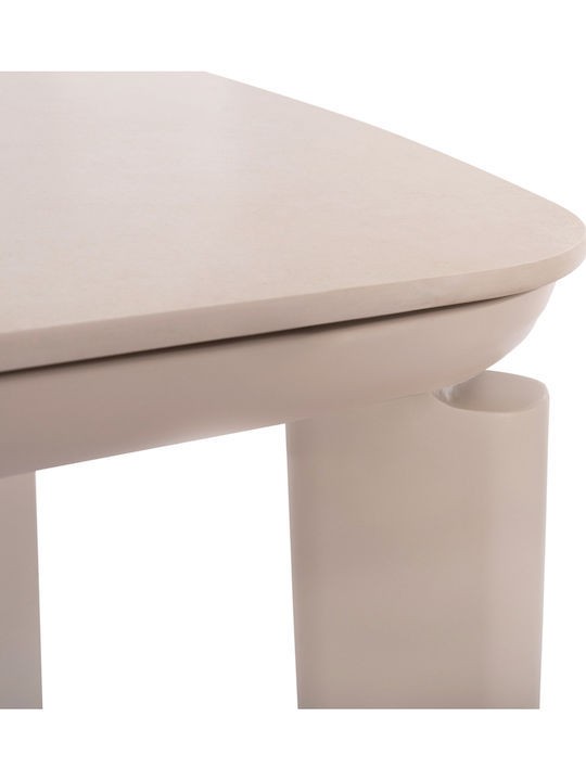 Symetron Esszimmer- und Küchentisch Aluminium Crem 240x100x76cm