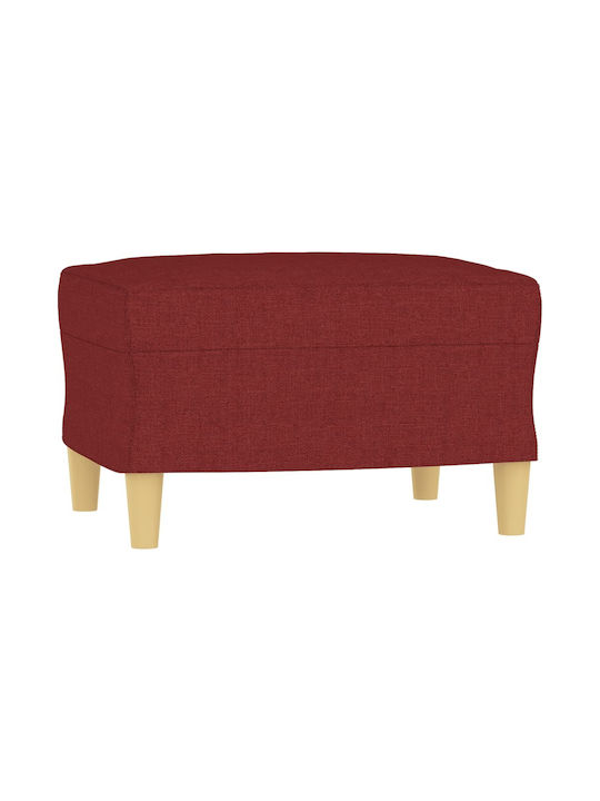 Stoff Fußhocker Rot 60x50x41cm