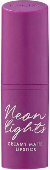 MUA Neon Creamy Matte Lipsticks Matte Ultraviolet 3.2gr