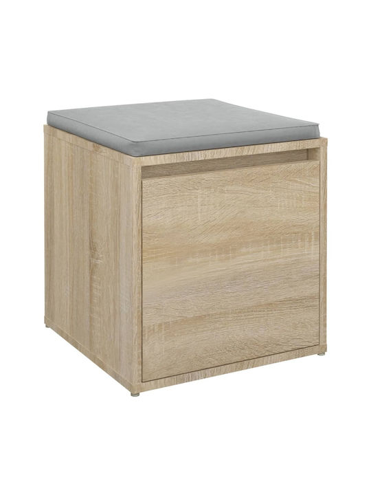 Hocker Für das Wohnzimmer Mit Stauraum Hölzernes Braun 40.5x40x40cm