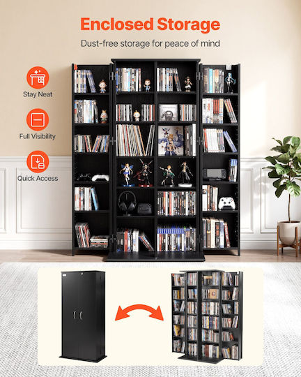 Vevor Floor CD Case 61x36.8x127cm