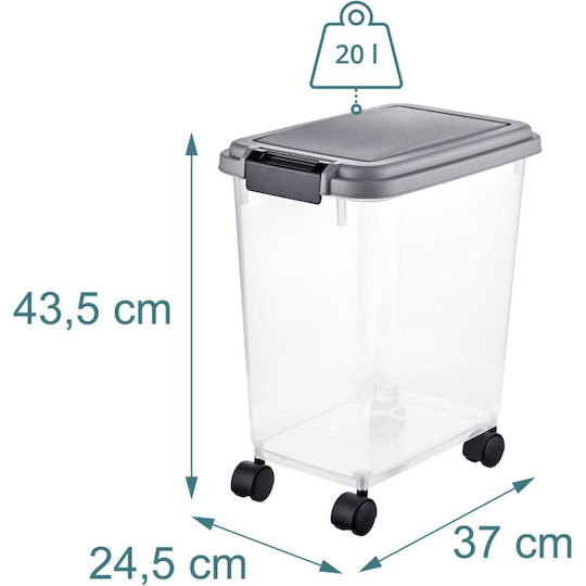 Relaxdays pentru Câine & Pisică 20l în Culoare Transparentă