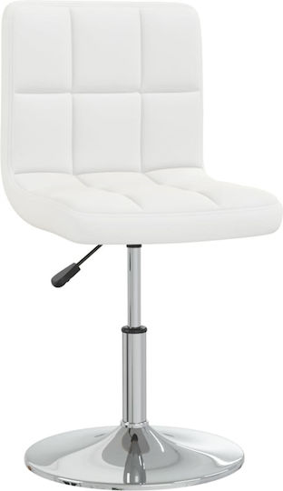 Stool Bar White 40x43x71-85.5cm