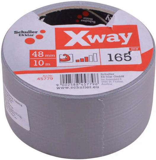 Adhesive Fabric Tape Silver 10mx48mm