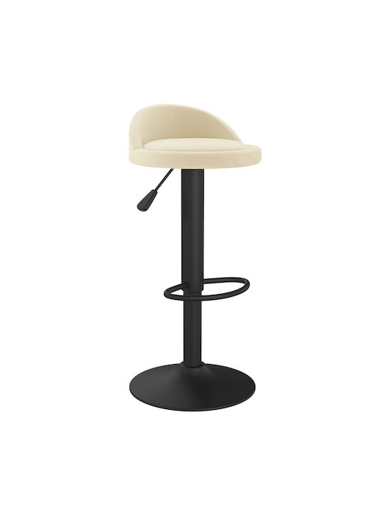 Hocker Bar mit Höhenverstellbar Cream 2Stück 36x38x72-94cm