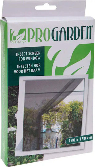 Progarden Σίτα Παραθύρου με Σκρατς Σταθερή Μαύρη 150x130cm