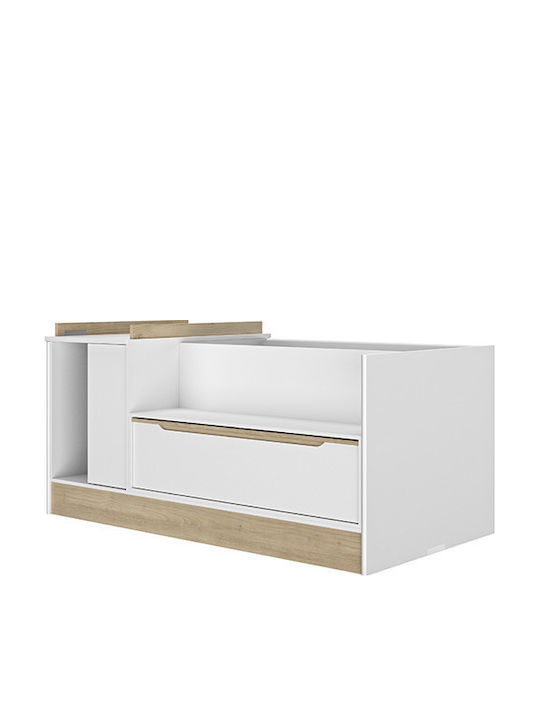 EpiploStyle Căsuță De Copii Transformabilă Albă Pentru Saltea 70x112cm
