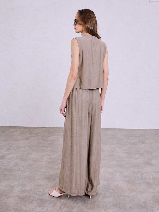 Celestino Γυναικεία Υφασμάτινη Παντελόνα Loose Fit Celestino Γυναικεία Υφασμάτινη Παντελόνα Loose Fit