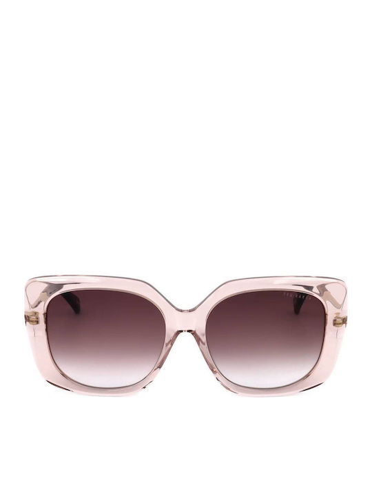 Ted Baker Women's Sunglasses with Beige Frame and Purple Gradient Lens