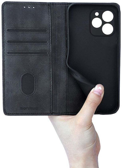 Vintage Magnet Brieftasche Wallet Sonique Realme Note 70t 4g Schwarze