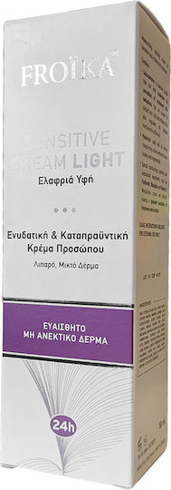 Froika Sensitive Light 24ωρη Ενυδατική Κρέμα Προσώπου με Υαλουρονικό Οξύ & Κολλαγόνο 50ml