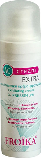 Froika AC 24ωρη Ενυδατική & Ρυθμιστική Κρέμα Προσώπου κατά των Ατελειών & της Ακμής με Bakuchiol 30ml