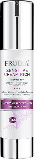 Froika Sensitive Rich Cremă Hidratantă de Zi 24h pentru Față cu Acid Hialuronic și Peptide 40ml