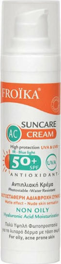 Froika AC Cream Wasserdichte Sonnencreme Für Gesicht SPF50 50ml