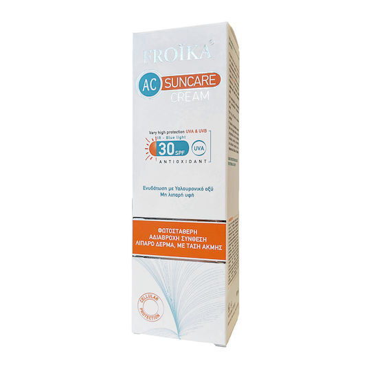 Froika AC Cream Oil Free Pump Слънцезащитен Крем За Лице SPF30 50ml