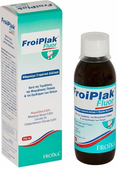 Froika Froiplak Fluor Вода за уста Ежедневна защита