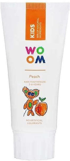 Woom Kinderzahnpasta Für 3+ Jahre Mit Pfirsich Geschmack 50ml