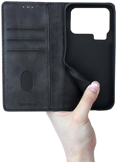 Vintage Magnet Wallet Mobile Phone Case Sonique Xiaomi Xiaomi 17 Pro Max 5g Black