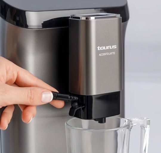 Taurus Accento Latte Automatic Espresso Coffee Machine 20bar Pressure with Grinder White 920635000