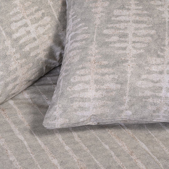 Melinen Kai Set Cearceafuri de Pat King Size 260x270cm Gri (4 Bucăți)
