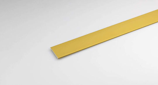 Aluminum A Straight Profile 15x2mm/1m Gold