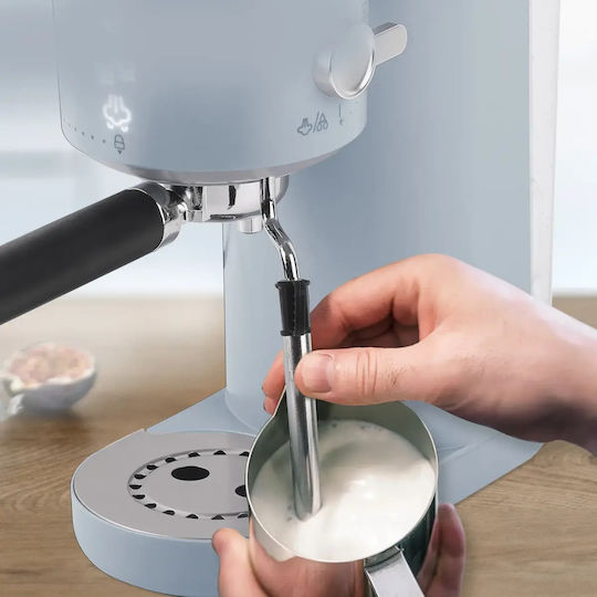 Espressomaschine 1400W Druckreiniger 20bar für Cappuccino Hellblaue
