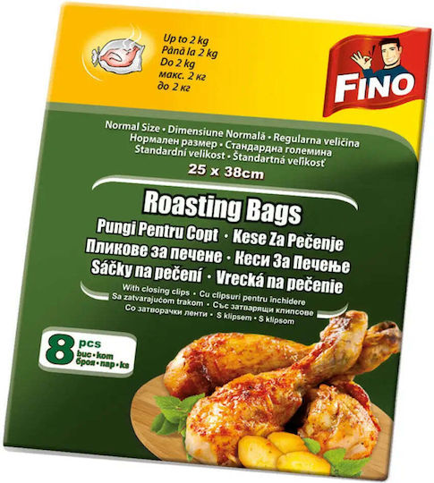 Fino Μικρές Σακούλες Ψησίματος 38cm 8τμχ