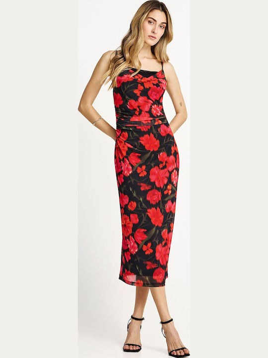 Summer Midi Evening Dress Black