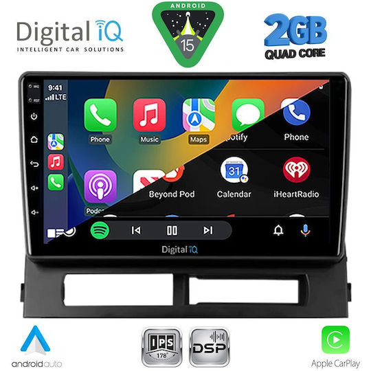 Digital IQ Car Audio System for Toyota Prius 2003-2009 with Clima (Bluetooth/USB/WiFi/GPS/Apple CarPlay/Android Auto) with 9" Touch Screen