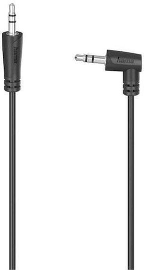 HAMA 3,5mm Klinkenkabel 3,5mm Stecker - 3,5mm Stecker Schwarz 1,5m