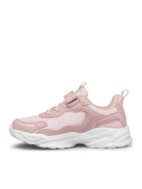 Memory Kids Sneakers with Hoop & Loop Closure Pink
