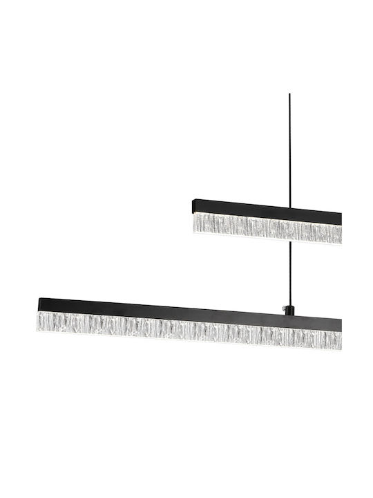 Alista Home Lumini Suspendate Negru LED Cu Lumină Alb Rece Înălțime Reglabilă