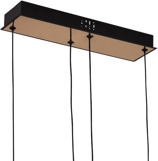 Alista Home Lumini Suspendate Negru LED Cu Lumină Alb Rece Înălțime Reglabilă