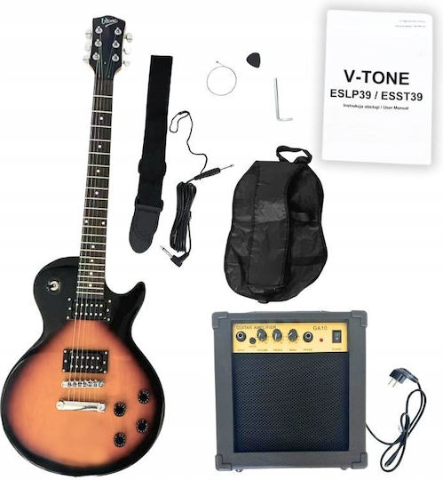 V-tone Chitară Electrică Tăietură Unică