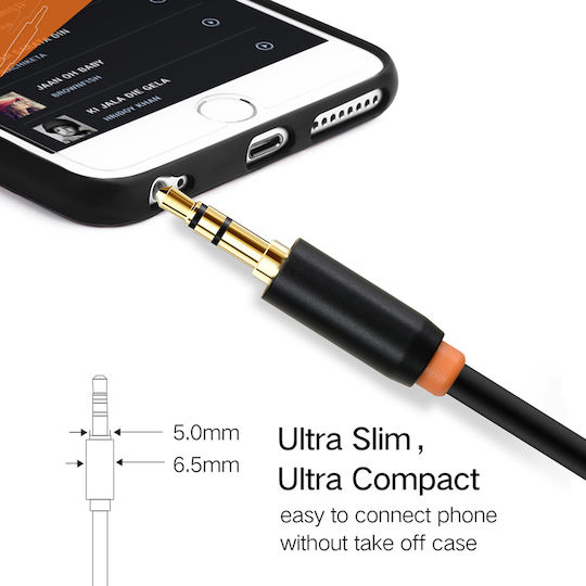 Cabletime Καλώδιο Ήχου 3.5mm male - 2x 3.5mm female Μαύρο 0.2m με Επίχρυσους Ακροδέκτες CT-AV309-P12G
