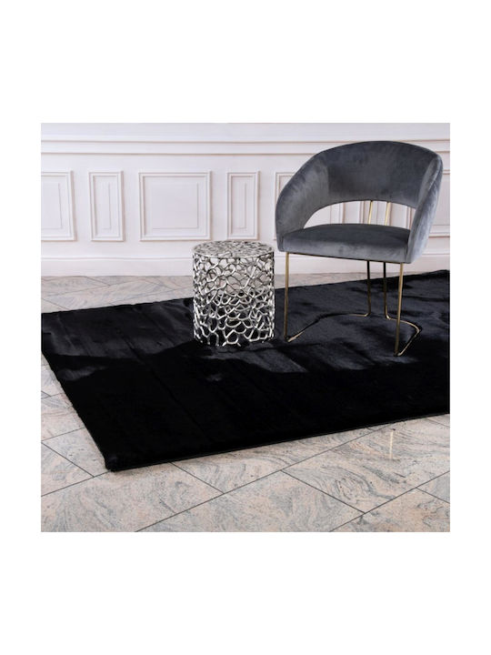Χαλί Βαμβακερό 80x150cm Black