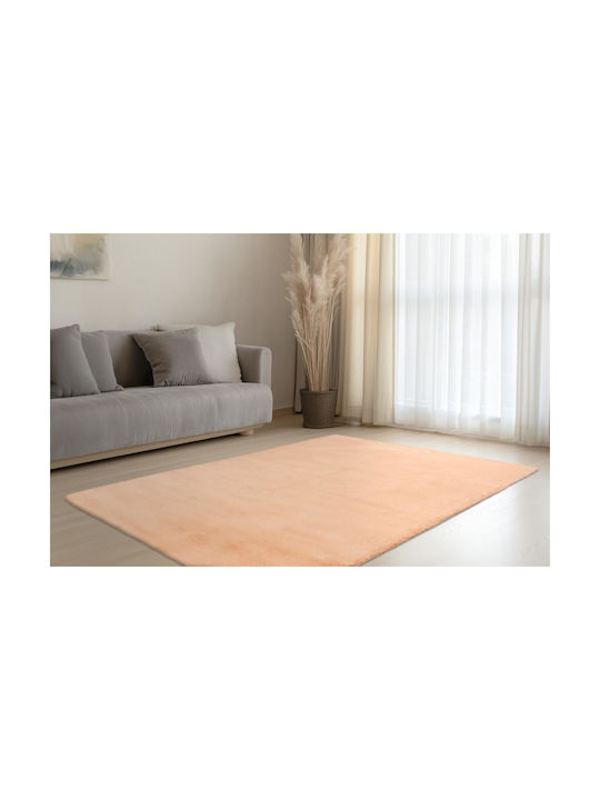 Rug Χαλί Διάδρομος Βαμβακερό Peach 80x150cm