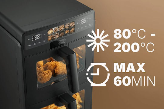 Promis Air Fryer with Double Removable Container 10l Black FRP1560