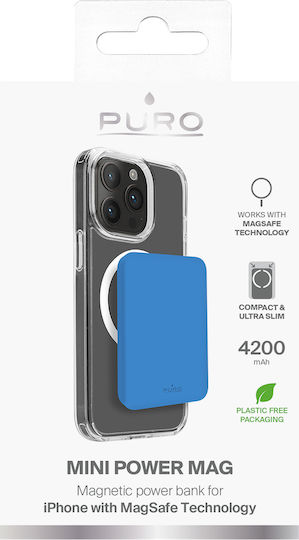 Puro Mini Power MagSafe 4200mAh 15W Blue