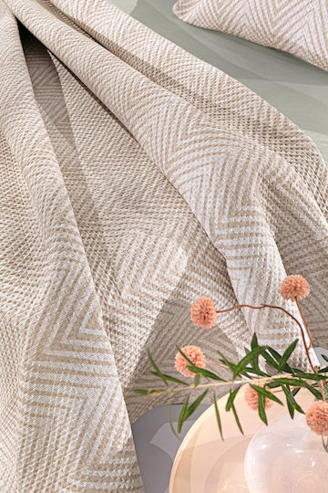 Guy Laroche Vera Set Coverlet Semi-Double Polyester Natural 180x240cm 2pcs