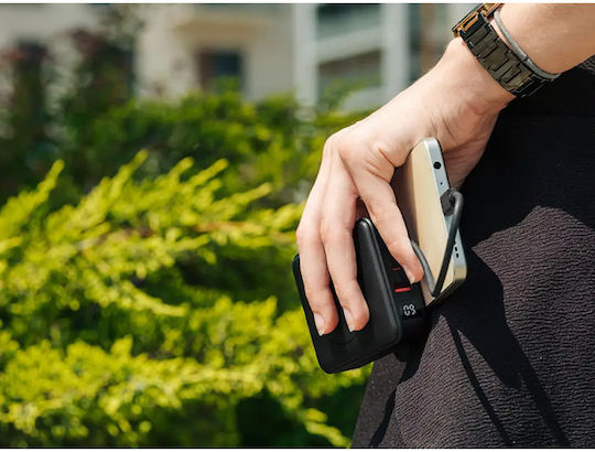 Tracer Scout Power Bank 10000mAh 22.5W με Θύρα USB-A και Θύρα USB-C Power Delivery Μαύρο