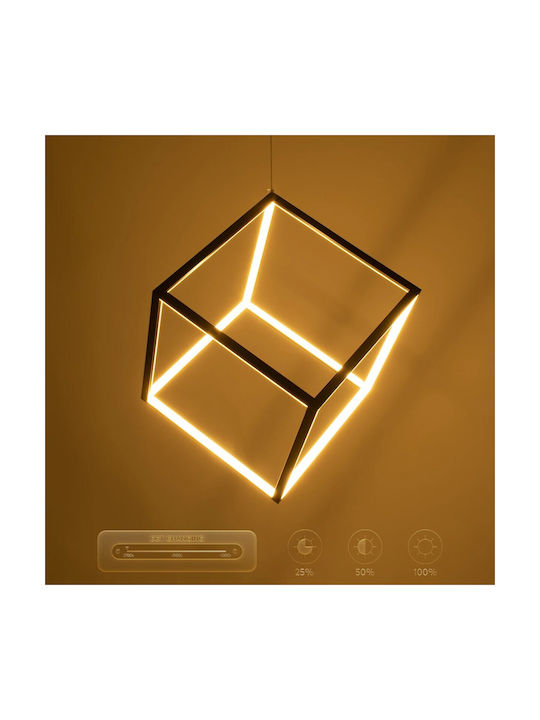 kelvo Kiboo White LED Ceiling Light with Warm to Cool White Light 40x40x40cm