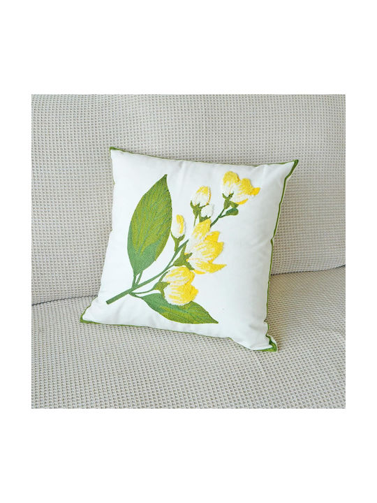 FRIPIA FRIPIA Dekorativer Kissenbezug Gelbes 45x45cm
