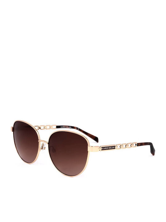 Karen Millen Γυαλιά Ηλίου Χρυσά με Σκελετό Karen Millen Γυαλιά Ηλίου Χρυσά με Σκελετό