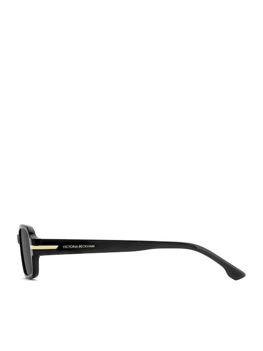Victoria Beckham Unisex Sonnenbrillen mit Schwarzem Rahmen und Schwarzen Gläsern