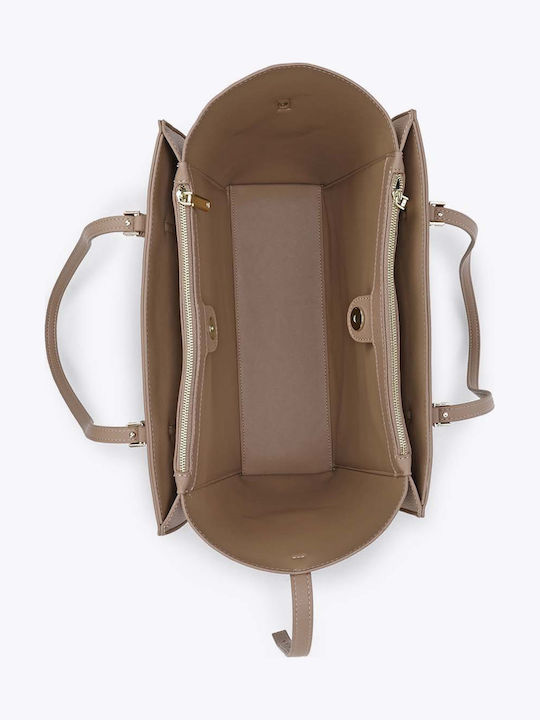 Handles Women's Shoulder Bag Beige